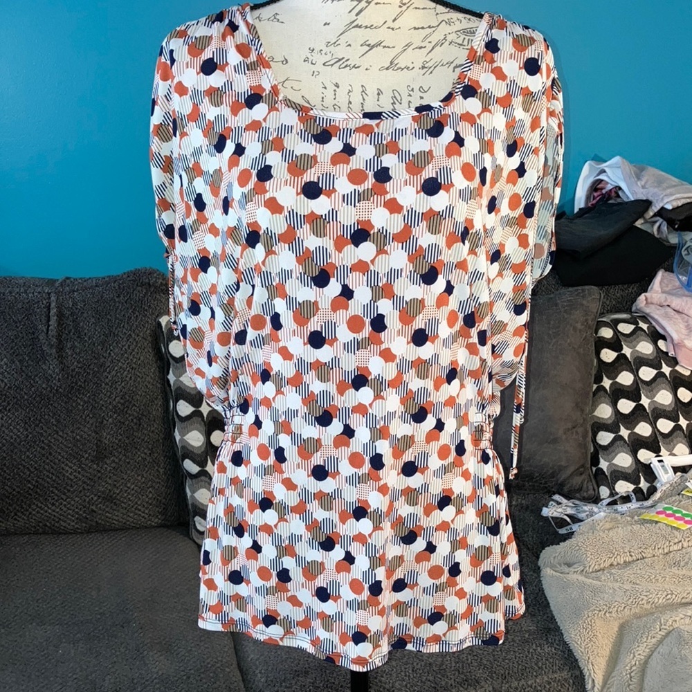 🎉4 for $20 Geometric Print Blouse, Large